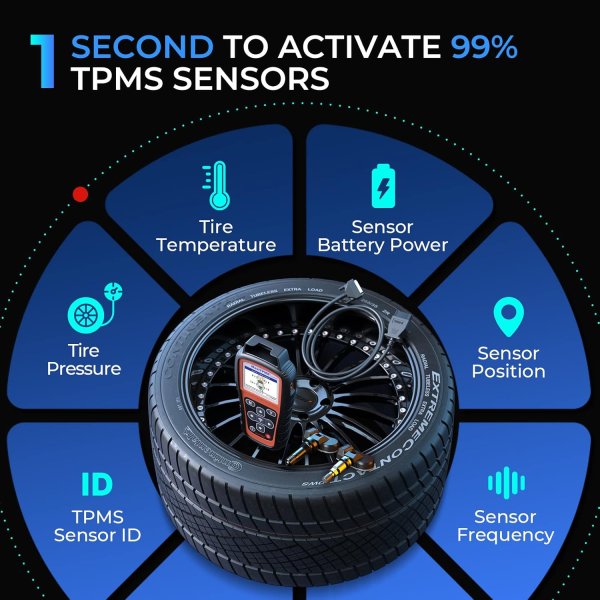 The MaxiTPMS TS508 WF is a new generation TPMS diagnostic & service tool specially designed to activate all known TPMS sensors, read TPMS sensor status, check TPMS system health condition, program MX-sensors and conduct TPMS relearn. With Quick Mode and Advanced Mode options, you can save time and energy by choosing the most suitable way to complete TPMS work. TS508K, the starting TPMS kit with one tool and 8 sensors, can be your right choice to experience AUTEL TPMS lines.