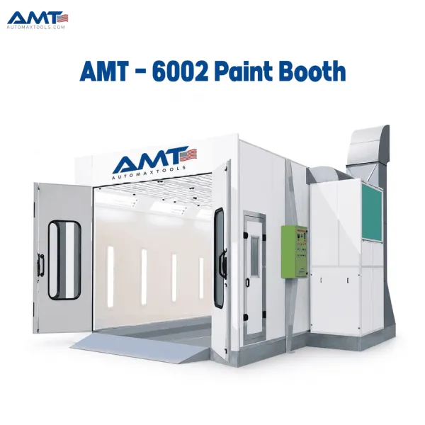<p data-start="189" data-end="528"><strong data-start="189" data-end="212">AMT 6002 Paintbooth</strong> is a premium, industrial-grade spray booth built for professional car painting. Designed with powerful airflow, Italian Riello burner, advanced Philips LED lighting, and triple filtration — it delivers cleaner finishes, faster curing, and full workshop efficiency. Includes delivery and  professional installation across the UAE.</p> <h3 data-start="535" data-end="595"><strong data-start="542" data-end="595">AMT 6002 Paintbooth – Product Specification </strong></h3> <div class="_tableContainer_80l1q_1"> <div class="_tableWrapper_80l1q_14 group flex w-fit flex-col-reverse" tabindex="-1"> <table class="w-fit min-w-(--thread-content-width)" data-start="597" data-end="2829"> <thead data-start="597" data-end="714"> <tr data-start="597" data-end="714"> <th data-start="597" data-end="629" data-col-size="sm"> <h3><strong data-start="599" data-end="610">Feature</strong></h3> </th> <th data-start="629" data-end="714" data-col-size="md"> <h3><strong data-start="631" data-end="648">Specification</strong></h3> </th> </tr> </thead> <tbody data-start="834" data-end="2829"> <tr data-start="834" data-end="951"> <td data-start="834" data-end="865" data-col-size="sm"><strong data-start="836" data-end="845">Model</strong></td> <td data-start="865" data-end="951" data-col-size="md">AMT 6002 Paintbooth</td> </tr> <tr data-start="952" data-end="1068"> <td data-start="952" data-end="983" data-col-size="sm"><strong data-start="954" data-end="969">Application</strong></td> <td data-col-size="md" data-start="983" data-end="1068">Automotive / Industrial Spray Painting</td> </tr> <tr data-start="1069" data-end="1186"> <td data-start="1069" data-end="1100" data-col-size="sm"><strong data-start="1071" data-end="1093">Dimensions (L×W×H)</strong></td> <td data-col-size="md" data-start="1100" data-end="1186">7000mm × 5400mm × 3400mm</td> </tr> <tr data-start="1187" data-end="1304"> <td data-start="1187" data-end="1218" data-col-size="sm"><strong data-start="1189" data-end="1198">Doors</strong></td> <td data-col-size="md" data-start="1218" data-end="1304">3 Main Doors (3000×2650mm), 1 Service Door (800×2000mm)</td> </tr> <tr data-start="1305" data-end="1421"> <td data-start="1305" data-end="1336" data-col-size="sm"><strong data-start="1307" data-end="1317">Burner</strong></td> <td data-col-size="md" data-start="1336" data-end="1421">G20 Riello (Made in Italy)</td> </tr> <tr data-start="1422" data-end="1539"> <td data-start="1422" data-end="1453" data-col-size="sm"><strong data-start="1424" data-end="1432">Fans</strong></td> <td data-col-size="md" data-start="1453" data-end="1539">Intake: 7.5KW, Exhaust: 5.5KW – Total Airflow: 24,000 m³/hr</td> </tr> <tr data-start="1540" data-end="1656"> <td data-start="1540" data-end="1571" data-col-size="sm"><strong data-start="1542" data-end="1561">Airflow Control</strong></td> <td data-col-size="md" data-start="1571" data-end="1656">Electric Belimo Damper (Swiss Engineered)</td> </tr> <tr data-start="1657" data-end="1773"> <td data-start="1657" data-end="1688" data-col-size="sm"><strong data-start="1659" data-end="1671">Lighting</strong></td> <td data-col-size="md" data-start="1688" data-end="1773">32 Philips LED (Roof), 20 (Side), 4 (Back) – Total: 56 LED Tubes</td> </tr> <tr data-start="1774" data-end="1890"> <td data-start="1774" data-end="1805" data-col-size="sm"><strong data-start="1776" data-end="1794">Control System</strong></td> <td data-start="1805" data-end="1890" data-col-size="md">Schneider Electrical Panel – with Painting, Baking, Timer & Emergency Stop</td> </tr> <tr data-start="1891" data-end="2007"> <td data-start="1891" data-end="1922" data-col-size="sm"><strong data-start="1893" data-end="1914">Filtration System</strong></td> <td data-col-size="md" data-start="1922" data-end="2007">CC-600G Roof Filter, Inlet Filter, Floor Filter</td> </tr> <tr data-start="2008" data-end="2124"> <td data-start="2008" data-end="2039" data-col-size="sm"><strong data-start="2010" data-end="2035">Wall & Panel Material</strong></td> <td data-col-size="md" data-start="2039" data-end="2124">50mm EPS Insulated Panels, 0.426mm Steel Thickness</td> </tr> <tr data-start="2125" data-end="2241"> <td data-start="2125" data-end="2156" data-col-size="sm"><strong data-start="2127" data-end="2142">Duct System</strong></td> <td data-col-size="md" data-start="2156" data-end="2241">3 Straight Ducts + 1 Elbow (700×700×910mm)</td> </tr> <tr data-start="2242" data-end="2359"> <td data-start="2242" data-end="2273" data-col-size="sm"><strong data-start="2244" data-end="2255">Chimney</strong></td> <td data-col-size="md" data-start="2273" data-end="2359">3m Zinc-Plated Steel, 0.8mm Thickness</td> </tr> <tr data-start="2360" data-end="2477"> <td data-start="2360" data-end="2391" data-col-size="sm"><strong data-start="2362" data-end="2371">Ramps</strong></td> <td data-col-size="md" data-start="2391" data-end="2477">Dual 1-Meter Steel Ramps (Internal + External)</td> </tr> <tr data-start="2478" data-end="2594"> <td data-start="2478" data-end="2509" data-col-size="sm"><strong data-start="2480" data-end="2496">Power Supply</strong></td> <td data-col-size="md" data-start="2509" data-end="2594">380V AC, 50Hz</td> </tr> <tr data-start="2595" data-end="2711"> <td data-start="2595" data-end="2626" data-col-size="sm"><strong data-start="2597" data-end="2613">Installation</strong></td> <td data-start="2626" data-end="2711" data-col-size="md">Included (UAE-Wide)</td> </tr> <tr data-start="2712" data-end="2829"> <td data-start="2712" data-end="2743" data-col-size="sm"><strong data-start="2714" data-end="2732">Remote Support</strong></td> <td data-start="2743" data-end="2829" data-col-size="md">Available</td> </tr> </tbody> </table> </div> </div> <div class="flex-1 overflow-hidden"> <div class="react-scroll-to-bottom--css-hpksf-79elbk h-full"> <div class="react-scroll-to-bottom--css-hpksf-1n7m0yu"> <div class="flex flex-col text-sm gizmo:pb-9 dark:bg-gray-800 gizmo:dark:bg-transparent"> <div class="group w-full text-token-text-primary border-b border-black/10 gizmo:border-0 dark:border-gray-900/50 gizmo:dark:border-0 bg-gray-50 gizmo:bg-transparent dark:bg-[#444654] gizmo:dark:bg-transparent" data-testid="conversation-turn-9"> <div class="p-4 gizmo:py-2 justify-center text-base md:gap-6 md:py-6 m-auto"> <div class="flex flex-1 gap-4 text-base mx-auto md:gap-6 gizmo:gap-3 gizmo:md:px-5 gizmo:lg:px-1 gizmo:xl:px-5 md:max-w-2xl lg:max-w-[38rem] gizmo:md:max-w-3xl gizmo:lg:max-w-[40rem] gizmo:xl:max-w-[48rem] xl:max-w-3xl }"> <div class="relative flex w-[calc(100%-50px)] flex-col gizmo:w-full lg:w-[calc(100%-115px)] agent-turn"> <div class="flex-col gap-1 md:gap-3"> <div class="flex justify-between empty:hidden gizmo:justify-start gizmo:gap-3 lg:block gizmo:lg:flex"></div> </div> </div> </div> </div> </div> <iframe title="YouTube video player" src="https://www.youtube.com/embed/DfuSnIQ4Oic?si=jwQS-p1QY8QiRFK4" width="560" height="315" frameborder="0" allowfullscreen="allowfullscreen"></iframe> </div> </div> </div> </div> <p data-start="189" data-end="528"><strong data-start="189" data-end="212">AMT 6002 Paintbooth</strong> is a premium, industrial-grade spray booth built for professional car painting. Designed with powerful airflow, Italian Riello burner, advanced Philips LED lighting, and triple filtration — it delivers cleaner finishes, faster curing, and full workshop efficiency. Includes delivery and  professional installation across the UAE.</p> <h3 data-start="535" data-end="595"><strong data-start="542" data-end="595">AMT 6002 Paintbooth – Product Specification </strong></h3> <div class="_tableContainer_80l1q_1"> <div class="_tableWrapper_80l1q_14 group flex w-fit flex-col-reverse" tabindex="-1"> <table class="w-fit min-w-(--thread-content-width)" data-start="597" data-end="2829"> <thead data-start="597" data-end="714"> <tr data-start="597" data-end="714"> <th data-start="597" data-end="629" data-col-size="sm"> <h3><strong data-start="599" data-end="610">Feature</strong></h3> </th> <th data-start="629" data-end="714" data-col-size="md"> <h3><strong data-start="631" data-end="648">Specification</strong></h3> </th> </tr> </thead> <tbody data-start="834" data-end="2829"> <tr data-start="834" data-end="951"> <td data-start="834" data-end="865" data-col-size="sm"><strong data-start="836" data-end="845">Model</strong></td> <td data-start="865" data-end="951" data-col-size="md">AMT 6002 Paintbooth</td> </tr> <tr data-start="952" data-end="1068"> <td data-start="952" data-end="983" data-col-size="sm"><strong data-start="954" data-end="969">Application</strong></td> <td data-col-size="md" data-start="983" data-end="1068">Automotive / Industrial Spray Painting</td> </tr> <tr data-start="1069" data-end="1186"> <td data-start="1069" data-end="1100" data-col-size="sm"><strong data-start="1071" data-end="1093">Dimensions (L×W×H)</strong></td> <td data-col-size="md" data-start="1100" data-end="1186">7000mm × 5400mm × 3400mm</td> </tr> <tr data-start="1187" data-end="1304"> <td data-start="1187" data-end="1218" data-col-size="sm"><strong data-start="1189" data-end="1198">Doors</strong></td> <td data-col-size="md" data-start="1218" data-end="1304">3 Main Doors (3000×2650mm), 1 Service Door (800×2000mm)</td> </tr> <tr data-start="1305" data-end="1421"> <td data-start="1305" data-end="1336" data-col-size="sm"><strong data-start="1307" data-end="1317">Burner</strong></td> <td data-col-size="md" data-start="1336" data-end="1421">G20 Riello (Made in Italy)</td> </tr> <tr data-start="1422" data-end="1539"> <td data-start="1422" data-end="1453" data-col-size="sm"><strong data-start="1424" data-end="1432">Fans</strong></td> <td data-col-size="md" data-start="1453" data-end="1539">Intake: 7.5KW, Exhaust: 5.5KW – Total Airflow: 24,000 m³/hr</td> </tr> <tr data-start="1540" data-end="1656"> <td data-start="1540" data-end="1571" data-col-size="sm"><strong data-start="1542" data-end="1561">Airflow Control</strong></td> <td data-col-size="md" data-start="1571" data-end="1656">Electric Belimo Damper (Swiss Engineered)</td> </tr> <tr data-start="1657" data-end="1773"> <td data-start="1657" data-end="1688" data-col-size="sm"><strong data-start="1659" data-end="1671">Lighting</strong></td> <td data-col-size="md" data-start="1688" data-end="1773">32 Philips LED (Roof), 20 (Side), 4 (Back) – Total: 56 LED Tubes</td> </tr> <tr data-start="1774" data-end="1890"> <td data-start="1774" data-end="1805" data-col-size="sm"><strong data-start="1776" data-end="1794">Control System</strong></td> <td data-start="1805" data-end="1890" data-col-size="md">Schneider Electrical Panel – with Painting, Baking, Timer & Emergency Stop</td> </tr> <tr data-start="1891" data-end="2007"> <td data-start="1891" data-end="1922" data-col-size="sm"><strong data-start="1893" data-end="1914">Filtration System</strong></td> <td data-col-size="md" data-start="1922" data-end="2007">CC-600G Roof Filter, Inlet Filter, Floor Filter</td> </tr> <tr data-start="2008" data-end="2124"> <td data-start="2008" data-end="2039" data-col-size="sm"><strong data-start="2010" data-end="2035">Wall & Panel Material</strong></td> <td data-col-size="md" data-start="2039" data-end="2124">50mm EPS Insulated Panels, 0.426mm Steel Thickness</td> </tr> <tr data-start="2125" data-end="2241"> <td data-start="2125" data-end="2156" data-col-size="sm"><strong data-start="2127" data-end="2142">Duct System</strong></td> <td data-col-size="md" data-start="2156" data-end="2241">3 Straight Ducts + 1 Elbow (700×700×910mm)</td> </tr> <tr data-start="2242" data-end="2359"> <td data-start="2242" data-end="2273" data-col-size="sm"><strong data-start="2244" data-end="2255">Chimney</strong></td> <td data-col-size="md" data-start="2273" data-end="2359">3m Zinc-Plated Steel, 0.8mm Thickness</td> </tr> <tr data-start="2360" data-end="2477"> <td data-start="2360" data-end="2391" data-col-size="sm"><strong data-start="2362" data-end="2371">Ramps</strong></td> <td data-col-size="md" data-start="2391" data-end="2477">Dual 1-Meter Steel Ramps (Internal + External)</td> </tr> <tr data-start="2478" data-end="2594"> <td data-start="2478" data-end="2509" data-col-size="sm"><strong data-start="2480" data-end="2496">Power Supply</strong></td> <td data-col-size="md" data-start="2509" data-end="2594">380V AC, 50Hz</td> </tr> <tr data-start="2595" data-end="2711"> <td data-start="2595" data-end="2626" data-col-size="sm"><strong data-start="2597" data-end="2613">Installation</strong></td> <td data-start="2626" data-end="2711" data-col-size="md">Included (UAE-Wide)</td> </tr> <tr data-start="2712" data-end="2829"> <td data-start="2712" data-end="2743" data-col-size="sm"><strong data-start="2714" data-end="2732">Remote Support</strong></td> <td data-start="2743" data-end="2829" data-col-size="md">Available</td> </tr> </tbody> </table> </div> </div> <div class="flex-1 overflow-hidden"> <div class="react-scroll-to-bottom--css-hpksf-79elbk h-full"> <div class="react-scroll-to-bottom--css-hpksf-1n7m0yu"> <div class="flex flex-col text-sm gizmo:pb-9 dark:bg-gray-800 gizmo:dark:bg-transparent"> <div class="group w-full text-token-text-primary border-b border-black/10 gizmo:border-0 dark:border-gray-900/50 gizmo:dark:border-0 bg-gray-50 gizmo:bg-transparent dark:bg-[#444654] gizmo:dark:bg-transparent" data-testid="conversation-turn-9"> <div class="p-4 gizmo:py-2 justify-center text-base md:gap-6 md:py-6 m-auto"> <div class="flex flex-1 gap-4 text-base mx-auto md:gap-6 gizmo:gap-3 gizmo:md:px-5 gizmo:lg:px-1 gizmo:xl:px-5 md:max-w-2xl lg:max-w-[38rem] gizmo:md:max-w-3xl gizmo:lg:max-w-[40rem] gizmo:xl:max-w-[48rem] xl:max-w-3xl }"> <div class="relative flex w-[calc(100%-50px)] flex-col gizmo:w-full lg:w-[calc(100%-115px)] agent-turn"> <div class="flex-col gap-1 md:gap-3"> <div class="flex justify-between empty:hidden gizmo:justify-start gizmo:gap-3 lg:block gizmo:lg:flex"></div> </div> </div> </div> </div> </div> <iframe title="YouTube video player" src="https://www.youtube.com/embed/DfuSnIQ4Oic?si=jwQS-p1QY8QiRFK4" width="560" height="315" frameborder="0" allowfullscreen="allowfullscreen"></iframe> </div> </div> </div> </div>