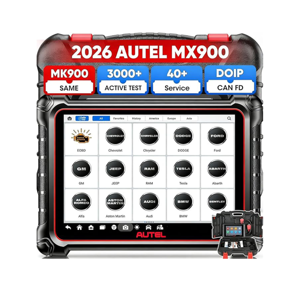<div class="et_pb_module et_pb_wc_title et_pb_wc_title_0_tb_body product-header et_pb_bg_layout_light">
<h4>The Autel MaxiCheck MX900 is an 8-inch Android 11 all-system diagnostic tablet for workshops requiring OE-level system access, live data, bi-directional active tests and a broad maintenance menu. It supports U.S., Asian and European vehicles from 1996 onward where covered.</h4>
The MX900 can read and clear DTCs, view live data, access ECU information, run active tests and perform supported special functions across available vehicle systems. Smart AutoVIN speeds vehicle identification and the platform supports modern DoIP and CAN FD communication. Unlike higher MaxiSys models, the MX900 is focused on diagnostic and service work rather than J2534 ECU programming. It is a strong professional upgrade from basic service scanners for everyday multi-brand workshop diagnosis.
</div>
<div class="et_pb_module et_pb_wc_description et_pb_wc_description_0_tb_body et_pb_bg_layout_light et_pb_text_align_left">
<div class="et_pb_module_inner">
<table>
<thead>
<tr><th>Specification</th><th>MaxiCheck MX900</th></tr>
</thead>
<tbody>
<tr><td>Product Type</td><td>All-System Diagnostic & Service Tablet</td></tr>
<tr><td>Model</td><td>MaxiCheck MX900</td></tr>
<tr><td>Display</td><td>8″ High-Resolution Touchscreen</td></tr>
<tr><td>Operating System</td><td>Android 11</td></tr>
<tr><td>Processor</td><td>Quad-Core</td></tr>
<tr><td>Vehicle Coverage</td><td>U.S., Asian & European Vehicles, 1996+ Where Supported</td></tr>
<tr><td>Diagnostics</td><td>OE-Level Full-System Diagnostics</td></tr>
<tr><td>Read / Clear DTCs</td><td>Supported</td></tr>
<tr><td>Live Data</td><td>Supported</td></tr>
<tr><td>ECU Information</td><td>Supported</td></tr>
<tr><td>Bi-Directional Control</td><td>Yes – Active Tests</td></tr>
<tr><td>Special Functions</td><td>Supported – Vehicle Dependent</td></tr>
<tr><td>AutoVIN</td><td>Supported</td></tr>
<tr><td>DoIP</td><td>Supported</td></tr>
<tr><td>CAN FD</td><td>Supported</td></tr>
<tr><td>ECU Programming</td><td>No Dedicated J2534 Programmer Included</td></tr>
<tr><td>Service Functions</td><td>Extensive Maintenance & Reset Menu</td></tr>
<tr><td>Software Updates</td><td>2 Years Included – Automax Tools IMEA Package</td></tr>
<tr><td>Warranty</td><td>1 Year Limited Warranty</td></tr>
</tbody>
</table>
&nbsp; <strong>Autel MaxiCheck MX900 Product Information</strong>
<a href="https://autel.com/mk2/4063.jhtml" target="_blank" rel="noopener">
View Product / Compatibility Information
</a> <a href="https://automaxtools.me/wp-content/uploads/2023/07/Autel-mx900-pf.png">
<img class="aligncenter" src="https://automaxtools.me/wp-content/uploads/2023/07/Autel-mx900-pf.png" alt="Autel MaxiCheck MX900 UAE Automax Tools" width="807" height="807" />
</a> </div>
</div>
<h3><span style="color: #d2322a;">
<strong>1 Year Warranty. 2 Year Free Software Updates.</strong>
</span></h3>
<h4 style="color: red;">IP Restriction (works only in India, Middle East and Africa).</h4> <div class="et_pb_module et_pb_wc_title et_pb_wc_title_0_tb_body product-header et_pb_bg_layout_light">
<h4>The Autel MaxiCheck MX900 is an 8-inch Android 11 all-system diagnostic tablet for workshops requiring OE-level system access, live data, bi-directional active tests and a broad maintenance menu. It supports U.S., Asian and European vehicles from 1996 onward where covered.</h4>
The MX900 can read and clear DTCs, view live data, access ECU information, run active tests and perform supported special functions across available vehicle systems. Smart AutoVIN speeds vehicle identification and the platform supports modern DoIP and CAN FD communication. Unlike higher MaxiSys models, the MX900 is focused on diagnostic and service work rather than J2534 ECU programming. It is a strong professional upgrade from basic service scanners for everyday multi-brand workshop diagnosis.
</div>
<div class="et_pb_module et_pb_wc_description et_pb_wc_description_0_tb_body et_pb_bg_layout_light et_pb_text_align_left">
<div class="et_pb_module_inner">
<table>
<thead>
<tr><th>Specification</th><th>MaxiCheck MX900</th></tr>
</thead>
<tbody>
<tr><td>Product Type</td><td>All-System Diagnostic & Service Tablet</td></tr>
<tr><td>Model</td><td>MaxiCheck MX900</td></tr>
<tr><td>Display</td><td>8″ High-Resolution Touchscreen</td></tr>
<tr><td>Operating System</td><td>Android 11</td></tr>
<tr><td>Processor</td><td>Quad-Core</td></tr>
<tr><td>Vehicle Coverage</td><td>U.S., Asian & European Vehicles, 1996+ Where Supported</td></tr>
<tr><td>Diagnostics</td><td>OE-Level Full-System Diagnostics</td></tr>
<tr><td>Read / Clear DTCs</td><td>Supported</td></tr>
<tr><td>Live Data</td><td>Supported</td></tr>
<tr><td>ECU Information</td><td>Supported</td></tr>
<tr><td>Bi-Directional Control</td><td>Yes – Active Tests</td></tr>
<tr><td>Special Functions</td><td>Supported – Vehicle Dependent</td></tr>
<tr><td>AutoVIN</td><td>Supported</td></tr>
<tr><td>DoIP</td><td>Supported</td></tr>
<tr><td>CAN FD</td><td>Supported</td></tr>
<tr><td>ECU Programming</td><td>No Dedicated J2534 Programmer Included</td></tr>
<tr><td>Service Functions</td><td>Extensive Maintenance & Reset Menu</td></tr>
<tr><td>Software Updates</td><td>2 Years Included – Automax Tools IMEA Package</td></tr>
<tr><td>Warranty</td><td>1 Year Limited Warranty</td></tr>
</tbody>
</table>
&nbsp; <strong>Autel MaxiCheck MX900 Product Information</strong>
<a href="https://autel.com/mk2/4063.jhtml" target="_blank" rel="noopener">
View Product / Compatibility Information
</a> <a href="https://automaxtools.me/wp-content/uploads/2023/07/Autel-mx900-pf.png">
<img class="aligncenter" src="https://automaxtools.me/wp-content/uploads/2023/07/Autel-mx900-pf.png" alt="Autel MaxiCheck MX900 UAE Automax Tools" width="807" height="807" />
</a> </div>
</div>
<h3><span style="color: #d2322a;">
<strong>1 Year Warranty. 2 Year Free Software Updates.</strong>
</span></h3>
<h4 style="color: red;">IP Restriction (works only in India, Middle East and Africa).</h4>