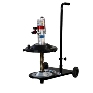 AMT-GZ 7 Pneumatic Grease Pump | Portable High-Pressure Injector with Adjustable Clamping | 300-400 Bar Outlet Pressure | 0.85 L Grease Delivery | Lightweight Design with Rack Wheels