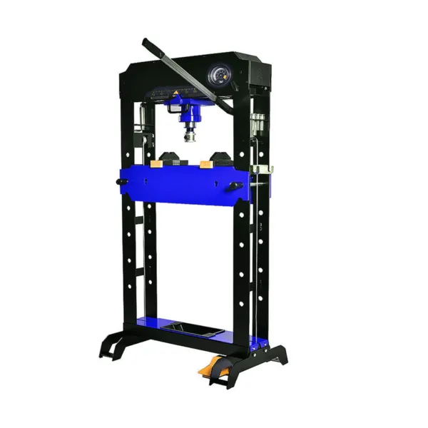 AMT-50-HAM.PNG <h3>AMT50HAM Hydraulic Shop Press</h3> <h4>- 50 Ton Capacity, Pneumatic & Manual Operation, Safety Valve, Robust Construction, Removable Parts Tray - Ideal for Industrial Use</h4> <h3>AMT50HAM Hydraulic Shop Press</h3> <h4>- 50 Ton Capacity, Pneumatic & Manual Operation, Safety Valve, Robust Construction, Removable Parts Tray - Ideal for Industrial Use</h4>