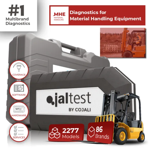Jaltest MHE 24.1: Advanced Multi-Brand Diagnostics Tool for Material Handling Equipment – Enhanced Software, Comprehensive Coverage, Real-Time System Scans, and Expert Technical Support