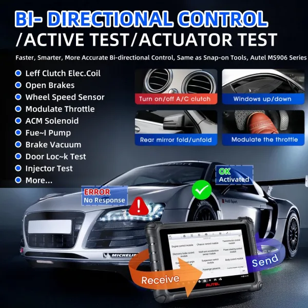 <div class="et_pb_module et_pb_wc_title et_pb_wc_title_0_tb_body product-header et_pb_bg_layout_light"> <h4 class="PDq2pG_selectionAnchorContainer" data-start="0" data-end="232">Autel MaxiCheck MX900 is an 8” professional diagnostic tablet designed for workshops and technicians. It offers full-system diagnostics, fault code reading and clearing, live data, freeze-frame data, and bi-directional active tests.</h4> <p data-start="234" data-end="424">With 40+ service functions including Oil Reset, EPB, BMS, SAS, DPF Regeneration, and Brake Bleeding, plus DoIP and CAN FD support, it covers a wide range of US, Asian, and European vehicles.</p> <p data-start="426" data-end="542" data-is-last-node="" data-is-only-node="">Powered by Android 11 with a 1.8GHz processor, the MX900 includes 2 years of software updates and a 1-year warranty.</p> </div> <div class="et_pb_module et_pb_wc_description et_pb_wc_description_0_tb_body et_pb_bg_layout_light et_pb_text_align_left"> <div class="et_pb_module_inner"> <table class="w-fit min-w-(--thread-content-width)" data-start="71" data-end="985"> <thead data-start="71" data-end="112"> <tr data-start="71" data-end="112"> <th class="last:pe-10" data-start="71" data-end="87" data-col-size="sm">Specification</th> <th class="last:pe-10" data-start="87" data-end="112" data-col-size="sm">Autel MaxiCheck MX900</th> </tr> </thead> <tbody data-start="123" data-end="985"> <tr data-start="123" data-end="178"> <td data-start="123" data-end="138" data-col-size="sm">Product Type</td> <td data-col-size="sm" data-start="138" data-end="178">Professional OBD2 Diagnostic Scanner</td> </tr> <tr data-start="179" data-end="207"> <td data-start="179" data-end="189" data-col-size="sm">Display</td> <td data-col-size="sm" data-start="189" data-end="207">8″ Touchscreen</td> </tr> <tr data-start="208" data-end="241"> <td data-start="208" data-end="227" data-col-size="sm">Operating System</td> <td data-col-size="sm" data-start="227" data-end="241">Android 11</td> </tr> <tr data-start="242" data-end="265"> <td data-start="242" data-end="254" data-col-size="sm">Processor</td> <td data-col-size="sm" data-start="254" data-end="265">1.8 GHz</td> </tr> <tr data-start="266" data-end="307"> <td data-start="266" data-end="280" data-col-size="sm">Diagnostics</td> <td data-col-size="sm" data-start="280" data-end="307">Full-System Diagnostics</td> </tr> <tr data-start="308" data-end="355"> <td data-start="308" data-end="333" data-col-size="sm">Bi-Directional Control</td> <td data-col-size="sm" data-start="333" data-end="355">Yes – Active Tests</td> </tr> <tr data-start="356" data-end="413"> <td data-start="356" data-end="376" data-col-size="sm">Service Functions</td> <td data-col-size="sm" data-start="376" data-end="413">40+ Maintenance & Reset Functions</td> </tr> <tr data-start="414" data-end="453"> <td data-start="414" data-end="433" data-col-size="sm">Vehicle Coverage</td> <td data-col-size="sm" data-start="433" data-end="453">10,000+ Vehicles</td> </tr> <tr data-start="454" data-end="490"> <td data-start="454" data-end="473" data-col-size="sm">Protocol Support</td> <td data-col-size="sm" data-start="473" data-end="490">DoIP & CAN FD</td> </tr> <tr data-start="491" data-end="529"> <td data-start="491" data-end="503" data-col-size="sm">Live Data</td> <td data-col-size="sm" data-start="503" data-end="529">View & Graph Live Data</td> </tr> <tr data-start="530" data-end="567"> <td data-start="530" data-end="546" data-col-size="sm">Trouble Codes</td> <td data-col-size="sm" data-start="546" data-end="567">Read & Clear DTCs</td> </tr> <tr data-start="568" data-end="596"> <td data-start="568" data-end="583" data-col-size="sm">Freeze Frame</td> <td data-col-size="sm" data-start="583" data-end="596">Supported</td> </tr> <tr data-start="597" data-end="616"> <td data-start="597" data-end="609" data-col-size="sm">Oil Reset</td> <td data-col-size="sm" data-start="609" data-end="616">Yes</td> </tr> <tr data-start="617" data-end="636"> <td data-start="617" data-end="629" data-col-size="sm">EPB Reset</td> <td data-col-size="sm" data-start="629" data-end="636">Yes</td> </tr> <tr data-start="637" data-end="673"> <td data-start="637" data-end="666" data-col-size="sm">BMS / Battery Registration</td> <td data-col-size="sm" data-start="666" data-end="673">Yes</td> </tr> <tr data-start="674" data-end="693"> <td data-start="674" data-end="686" data-col-size="sm">SAS Reset</td> <td data-col-size="sm" data-start="686" data-end="693">Yes</td> </tr> <tr data-start="694" data-end="720"> <td data-start="694" data-end="713" data-col-size="sm">DPF Regeneration</td> <td data-col-size="sm" data-start="713" data-end="720">Yes</td> </tr> <tr data-start="721" data-end="745"> <td data-start="721" data-end="738" data-col-size="sm">Brake Bleeding</td> <td data-col-size="sm" data-start="738" data-end="745">Yes</td> </tr> <tr data-start="746" data-end="779"> <td data-start="746" data-end="766" data-col-size="sm">Special Functions</td> <td data-col-size="sm" data-start="766" data-end="779">Supported</td> </tr> <tr data-start="780" data-end="837"> <td data-start="780" data-end="804" data-col-size="sm">Vehicle Compatibility</td> <td data-col-size="sm" data-start="804" data-end="837">US, Asian & European Vehicles</td> </tr> <tr data-start="838" data-end="883"> <td data-start="838" data-end="851" data-col-size="sm">Connection</td> <td data-col-size="sm" data-start="851" data-end="883">Corded Diagnostic Connection</td> </tr> <tr data-start="884" data-end="923"> <td data-start="884" data-end="903" data-col-size="sm">Software Updates</td> <td data-col-size="sm" data-start="903" data-end="923">2 Years Included</td> </tr> <tr data-start="924" data-end="945"> <td data-start="924" data-end="935" data-col-size="sm">Warranty</td> <td data-col-size="sm" data-start="935" data-end="945">1 Year</td> </tr> <tr data-start="946" data-end="985"> <td data-start="946" data-end="973" data-col-size="sm">Remote Technical Support</td> <td data-col-size="sm" data-start="973" data-end="985">Included</td> </tr> </tbody> </table> &nbsp; <span style="font-weight: 500; color: #5e5e5e;">MaxiCheck MX900 Flyer</span> <span style="font-weight: 500; color: #5e5e5e;"><a href="https://autel.com/us/wp-content/uploads/MX900-Flyer-8.5x11-US-041423-1.pdf"><img class="alignnone wp-image-16157" src="https://automaxtools.me/wp-content/uploads/2022/12/adobe-readr.png" alt="" width="20" height="20" /> </a><a class="download-pdf" href="https://autel.com/us/wp-content/uploads/MX900-Flyer-8.5x11-US-041423-1.pdf" download="MX900-Flyer-8.5x11-US-041423-1.pdf">Download</a></span> <a href="https://automaxtools.me/wp-content/uploads/2024/07/ChatGPT-Image-Aug-5-2026-04_29_21-PM-1-1.png"><img class="wp-image-49456 alignleft" src="https://automaxtools.me/wp-content/uploads/2024/07/ChatGPT-Image-Aug-5-2026-04_29_21-PM-1-1.png" alt="autel mx900 car scanner uae" width="807" height="454" /></a> </div> </div> <h3></h3> <h3></h3> <h3></h3> <h3></h3> <h3></h3> <h3></h3> <h3></h3> <h3></h3> <h3></h3> <h3></h3> <h3><span style="color: #d2322a;"><strong>1 Years Warranty. 2 Years Free Software Update.</strong></span></h3> <h4 style="color: red;">IP Restriction (works only in India, Middle East and Africa).</h4> <div class="et_pb_module et_pb_wc_title et_pb_wc_title_0_tb_body product-header et_pb_bg_layout_light"> <h4 class="PDq2pG_selectionAnchorContainer" data-start="0" data-end="232">Autel MaxiCheck MX900 is an 8” professional diagnostic tablet designed for workshops and technicians. It offers full-system diagnostics, fault code reading and clearing, live data, freeze-frame data, and bi-directional active tests.</h4> <p data-start="234" data-end="424">With 40+ service functions including Oil Reset, EPB, BMS, SAS, DPF Regeneration, and Brake Bleeding, plus DoIP and CAN FD support, it covers a wide range of US, Asian, and European vehicles.</p> <p data-start="426" data-end="542" data-is-last-node="" data-is-only-node="">Powered by Android 11 with a 1.8GHz processor, the MX900 includes 2 years of software updates and a 1-year warranty.</p> </div> <div class="et_pb_module et_pb_wc_description et_pb_wc_description_0_tb_body et_pb_bg_layout_light et_pb_text_align_left"> <div class="et_pb_module_inner"> <table class="w-fit min-w-(--thread-content-width)" data-start="71" data-end="985"> <thead data-start="71" data-end="112"> <tr data-start="71" data-end="112"> <th class="last:pe-10" data-start="71" data-end="87" data-col-size="sm">Specification</th> <th class="last:pe-10" data-start="87" data-end="112" data-col-size="sm">Autel MaxiCheck MX900</th> </tr> </thead> <tbody data-start="123" data-end="985"> <tr data-start="123" data-end="178"> <td data-start="123" data-end="138" data-col-size="sm">Product Type</td> <td data-col-size="sm" data-start="138" data-end="178">Professional OBD2 Diagnostic Scanner</td> </tr> <tr data-start="179" data-end="207"> <td data-start="179" data-end="189" data-col-size="sm">Display</td> <td data-col-size="sm" data-start="189" data-end="207">8″ Touchscreen</td> </tr> <tr data-start="208" data-end="241"> <td data-start="208" data-end="227" data-col-size="sm">Operating System</td> <td data-col-size="sm" data-start="227" data-end="241">Android 11</td> </tr> <tr data-start="242" data-end="265"> <td data-start="242" data-end="254" data-col-size="sm">Processor</td> <td data-col-size="sm" data-start="254" data-end="265">1.8 GHz</td> </tr> <tr data-start="266" data-end="307"> <td data-start="266" data-end="280" data-col-size="sm">Diagnostics</td> <td data-col-size="sm" data-start="280" data-end="307">Full-System Diagnostics</td> </tr> <tr data-start="308" data-end="355"> <td data-start="308" data-end="333" data-col-size="sm">Bi-Directional Control</td> <td data-col-size="sm" data-start="333" data-end="355">Yes – Active Tests</td> </tr> <tr data-start="356" data-end="413"> <td data-start="356" data-end="376" data-col-size="sm">Service Functions</td> <td data-col-size="sm" data-start="376" data-end="413">40+ Maintenance & Reset Functions</td> </tr> <tr data-start="414" data-end="453"> <td data-start="414" data-end="433" data-col-size="sm">Vehicle Coverage</td> <td data-col-size="sm" data-start="433" data-end="453">10,000+ Vehicles</td> </tr> <tr data-start="454" data-end="490"> <td data-start="454" data-end="473" data-col-size="sm">Protocol Support</td> <td data-col-size="sm" data-start="473" data-end="490">DoIP & CAN FD</td> </tr> <tr data-start="491" data-end="529"> <td data-start="491" data-end="503" data-col-size="sm">Live Data</td> <td data-col-size="sm" data-start="503" data-end="529">View & Graph Live Data</td> </tr> <tr data-start="530" data-end="567"> <td data-start="530" data-end="546" data-col-size="sm">Trouble Codes</td> <td data-col-size="sm" data-start="546" data-end="567">Read & Clear DTCs</td> </tr> <tr data-start="568" data-end="596"> <td data-start="568" data-end="583" data-col-size="sm">Freeze Frame</td> <td data-col-size="sm" data-start="583" data-end="596">Supported</td> </tr> <tr data-start="597" data-end="616"> <td data-start="597" data-end="609" data-col-size="sm">Oil Reset</td> <td data-col-size="sm" data-start="609" data-end="616">Yes</td> </tr> <tr data-start="617" data-end="636"> <td data-start="617" data-end="629" data-col-size="sm">EPB Reset</td> <td data-col-size="sm" data-start="629" data-end="636">Yes</td> </tr> <tr data-start="637" data-end="673"> <td data-start="637" data-end="666" data-col-size="sm">BMS / Battery Registration</td> <td data-col-size="sm" data-start="666" data-end="673">Yes</td> </tr> <tr data-start="674" data-end="693"> <td data-start="674" data-end="686" data-col-size="sm">SAS Reset</td> <td data-col-size="sm" data-start="686" data-end="693">Yes</td> </tr> <tr data-start="694" data-end="720"> <td data-start="694" data-end="713" data-col-size="sm">DPF Regeneration</td> <td data-col-size="sm" data-start="713" data-end="720">Yes</td> </tr> <tr data-start="721" data-end="745"> <td data-start="721" data-end="738" data-col-size="sm">Brake Bleeding</td> <td data-col-size="sm" data-start="738" data-end="745">Yes</td> </tr> <tr data-start="746" data-end="779"> <td data-start="746" data-end="766" data-col-size="sm">Special Functions</td> <td data-col-size="sm" data-start="766" data-end="779">Supported</td> </tr> <tr data-start="780" data-end="837"> <td data-start="780" data-end="804" data-col-size="sm">Vehicle Compatibility</td> <td data-col-size="sm" data-start="804" data-end="837">US, Asian & European Vehicles</td> </tr> <tr data-start="838" data-end="883"> <td data-start="838" data-end="851" data-col-size="sm">Connection</td> <td data-col-size="sm" data-start="851" data-end="883">Corded Diagnostic Connection</td> </tr> <tr data-start="884" data-end="923"> <td data-start="884" data-end="903" data-col-size="sm">Software Updates</td> <td data-col-size="sm" data-start="903" data-end="923">2 Years Included</td> </tr> <tr data-start="924" data-end="945"> <td data-start="924" data-end="935" data-col-size="sm">Warranty</td> <td data-col-size="sm" data-start="935" data-end="945">1 Year</td> </tr> <tr data-start="946" data-end="985"> <td data-start="946" data-end="973" data-col-size="sm">Remote Technical Support</td> <td data-col-size="sm" data-start="973" data-end="985">Included</td> </tr> </tbody> </table> &nbsp; <span style="font-weight: 500; color: #5e5e5e;">MaxiCheck MX900 Flyer</span> <span style="font-weight: 500; color: #5e5e5e;"><a href="https://autel.com/us/wp-content/uploads/MX900-Flyer-8.5x11-US-041423-1.pdf"><img class="alignnone wp-image-16157" src="https://automaxtools.me/wp-content/uploads/2022/12/adobe-readr.png" alt="" width="20" height="20" /> </a><a class="download-pdf" href="https://autel.com/us/wp-content/uploads/MX900-Flyer-8.5x11-US-041423-1.pdf" download="MX900-Flyer-8.5x11-US-041423-1.pdf">Download</a></span> <a href="https://automaxtools.me/wp-content/uploads/2024/07/ChatGPT-Image-Aug-5-2026-04_29_21-PM-1-1.png"><img class="wp-image-49456 alignleft" src="https://automaxtools.me/wp-content/uploads/2024/07/ChatGPT-Image-Aug-5-2026-04_29_21-PM-1-1.png" alt="autel mx900 car scanner uae" width="807" height="454" /></a> </div> </div> <h3></h3> <h3></h3> <h3></h3> <h3></h3> <h3></h3> <h3></h3> <h3></h3> <h3></h3> <h3></h3> <h3></h3> <h3><span style="color: #d2322a;"><strong>1 Years Warranty. 2 Years Free Software Update.</strong></span></h3> <h4 style="color: red;">IP Restriction (works only in India, Middle East and Africa).</h4>