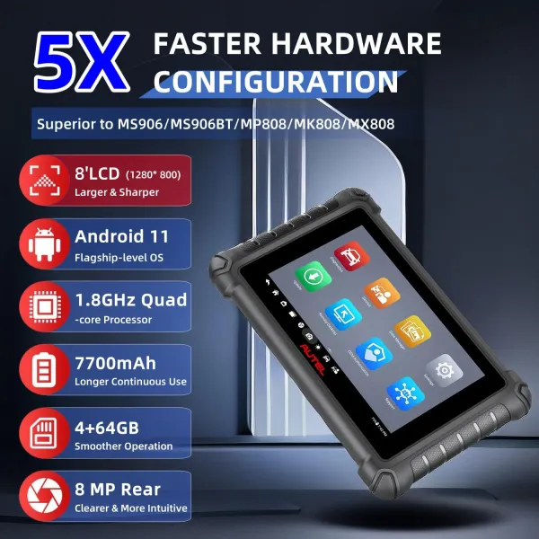 Autel MaxiCheck MX900 OBD2 Scanner, Same As Autel MaxiCOME MK900 All System Diagnostic Scan Tool for Cars, 40+ Reset Services, Autos Maxisys Tool Upgrade of Autel MK808S MX808 S MD808 PRO