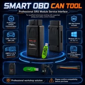 CarProTool Smart OBD CAN Tool Global Version – SRS Airbag Reset & Crash Data Repair, 365-Day Software
