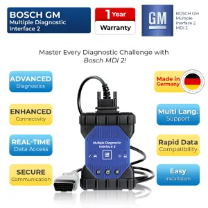 BOSCH GM Multiple Diagnostic Interface 2 (MDI 2) Kit + Software