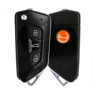 Xhorse XKGA82EN Electroplated Matte Style 3 Buttons Universal Wired Remote Key