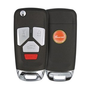 Xhorse XKAU02EN Wired Flip Key Remote 3+1 Buttons Without Chip