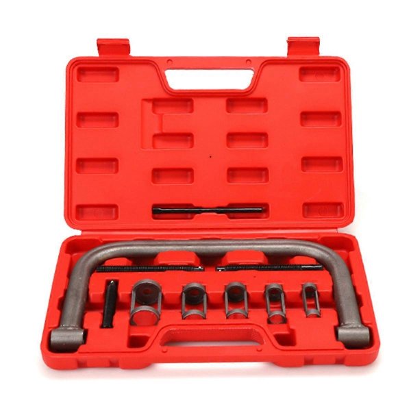New design quick valve spring compressor for fast and safe removal and installation of valve springs in automotive engines. Ideal for professional mechanics and DIY enthusiasts. New design quick valve spring compressor for fast and safe removal and installation of valve springs in automotive engines. Ideal for professional mechanics and DIY enthusiasts.