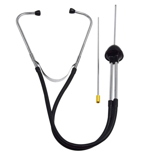 Mechanics stethoscope for accurately detecting engine and machinery noises. Ideal for identifying bearings, valves, and other mechanical faults. Mechanics stethoscope for accurately detecting engine and machinery noises. Ideal for identifying bearings, valves, and other mechanical faults.