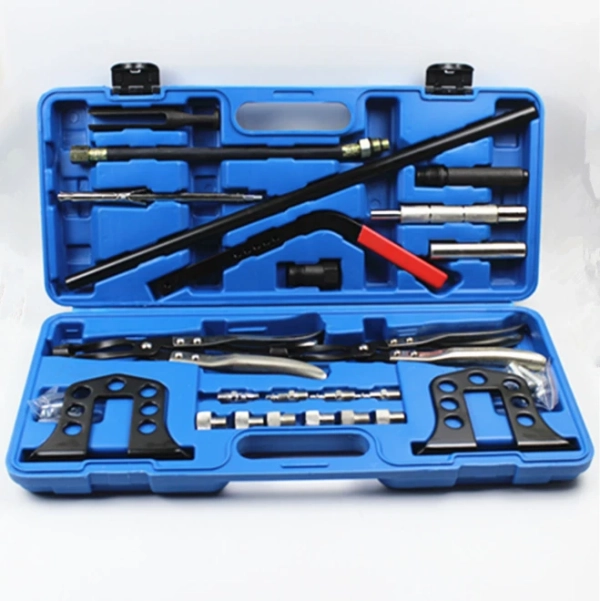 VT01718 Valve spring compressor repair kit for safe and efficient removal and installation of valve springs in automotive engines. Ideal for professional mechanics and DIY enthusiasts. Valve spring compressor repair kit for safe and efficient removal and installation of valve springs in automotive engines. Ideal for professional mechanics and DIY enthusiasts.