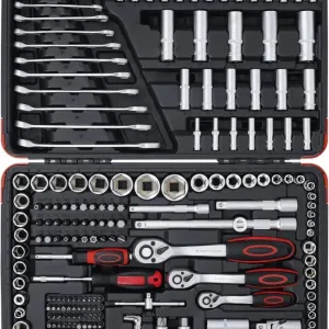 216PC Socket Set 6.3 mm (1/4") 10 mm (3/8") 12.5 mm
(1/2") Drive