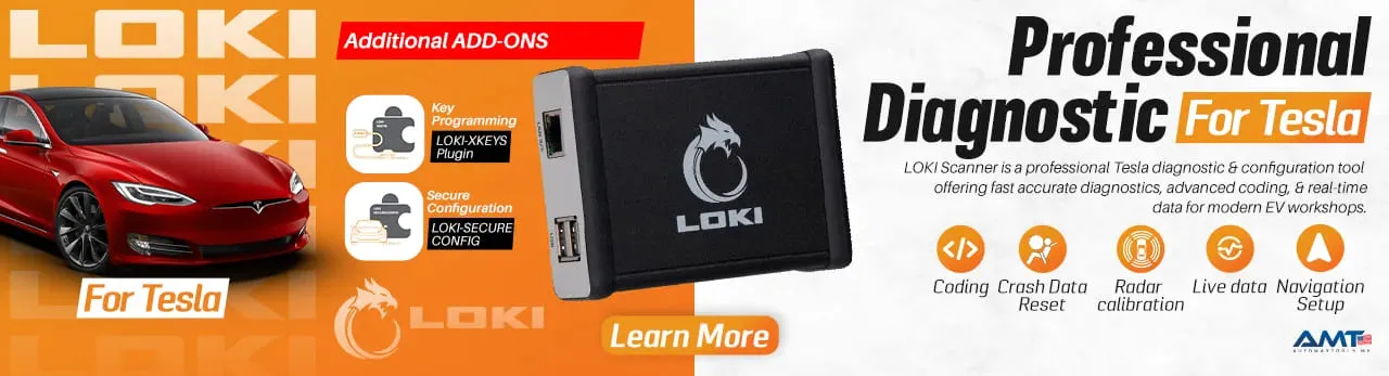 LOKI is the professional Tesla diagnostic scanner for Model S, 3, X, and Y. Available in Dubai & UAE. Compare vs Tesla Toolbox 3, see features, specs, and what's in the box. One-time purchase, no subscription.
