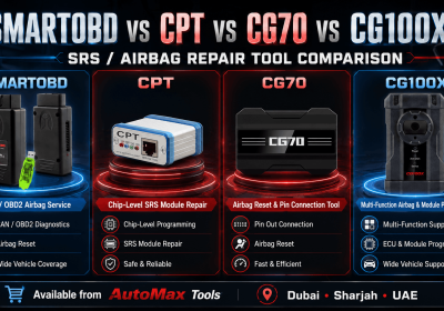 Best SRS Airbag Reset Tool in UAE – SmartOBD, CPT, CG70 & CG100X Compared