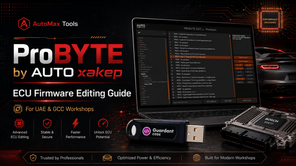 ProBYTE Dubai UAE – ECU Firmware Editing Software Guide 2026