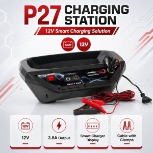 Lemania Charging Station Professional Battery Charging Unit for Garage & Workshop Use Made in Switzerland