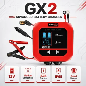 Lemania LE/R Professional Smart Charger Automatic Battery Charger for Cars & Motorcycles Made in Switzerland
