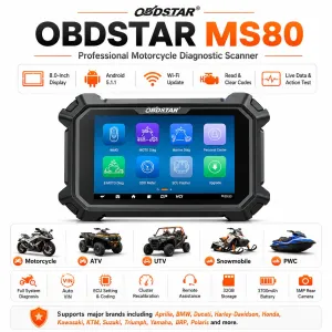 OBDSTAR MS80 Motorcycle Diagnostic Scanner for ATV UTV PWC Full System Tool