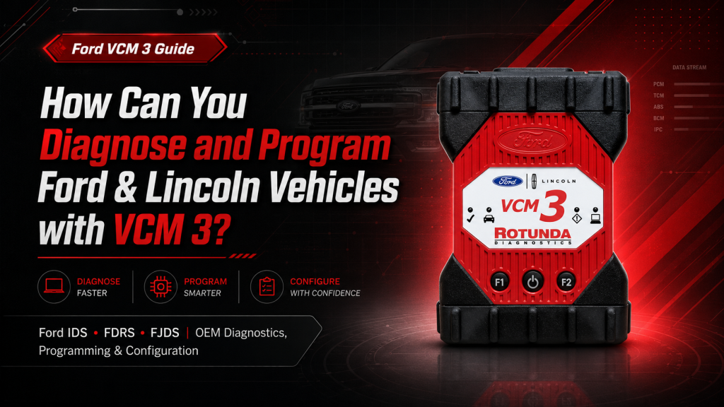 How to Diagnose and Program Ford & Lincoln Vehicles with Ford VCM 3