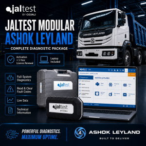 HOME V3 - OCTOBER 21ST 2026 141 Jaltest Ashok Leyland Truck Diagnostic Package | Link Kit + Laptop + 1-Year Licence