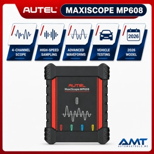 Autel MaxiScope MP608 4-Channel Automotive Oscilloscope 2026 | 12-Bit Resolution | ±1% Accuracy | CAN FD LIN FlexRay Decoding