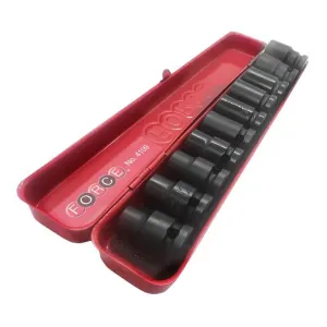 Force FORCE 10Pcs 1/2"dr Impact Socket Set 11-24mm 6pt.