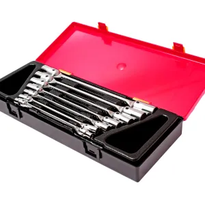 JTC 7PCS DOUBLE SOCKET FLEXIBLE WRENCH SET