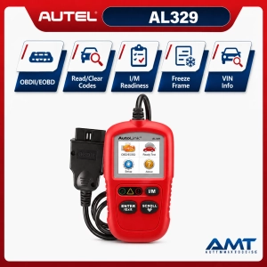 Autel AutoLink AL329 OBD2 Code Reader | Read Clear Engine Codes | I/M Readiness | Freeze Frame | VIN | 2-Year Updates