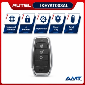 Autel IKEYAT003AL Universal Smart Remote | 3 Buttons | KM100 Programmable IKEY | Lock Unlock Panic | 2-Year Updates