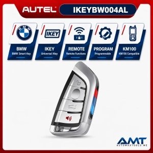 Autel IKEYBW004AL BMW Smart Key | 4-Button Universal Programmable Key | KM100 Compatible | 2-Year Updates