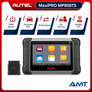 Autel MaxiPRO MP808TS Diagnostic & TPMS Scanner | Active Test | MX-Sensor Programming | TPMS Relearn | 2-Year Updates
