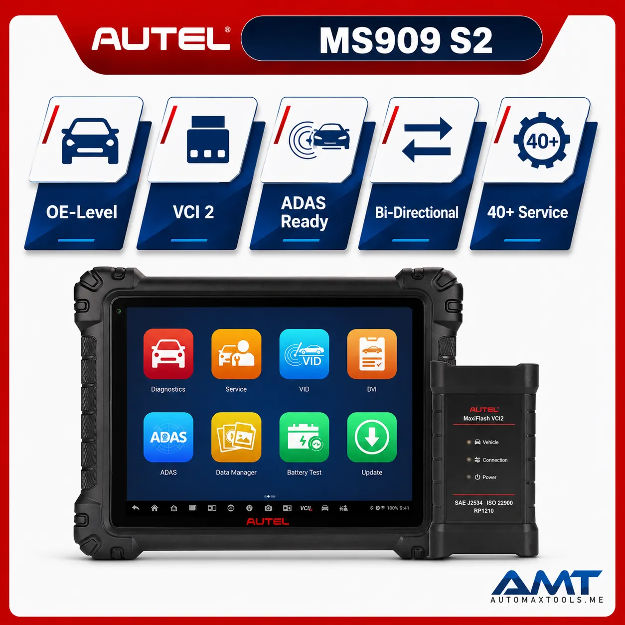 AUTEL DIAGNOSTIC 7 Autel MaxiSys MS909 S2 2026 Model