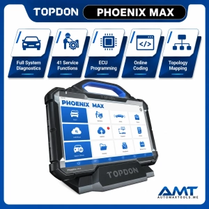 TOPDON Phoenix Max 2026 Automotive Diagnostic Scanner | 41 Service Functions | Cloud ECU Programming | Online Coding | Topology Mapping | J2534 | CAN FD & DoIP | 200+ Vehicle Makes | 3 Years Updates Middle East