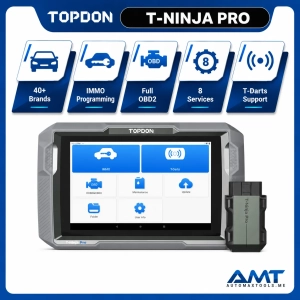 TOPDON T-Ninja Pro Key Programmer & Diagnostic Tool | IMMO | PIN Reading | All Keys Lost | OBD2 | 8 Services | 3 Years Middle East / 2 Years Other Regions