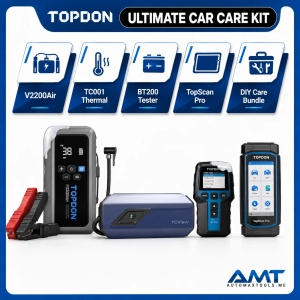 TOPDON Ultimate Car Care Kit | V2200Air + TopScan Pro + BT200 + TC001 | Jump Starter, Diagnostic Scanner, Battery Tester & Thermal Camera