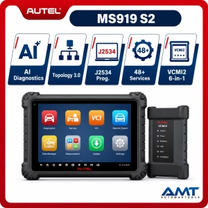 Autel MaxiSys MS919 S2 2026 Diagnostic Scanner | 6-in-1 VCMI2 | ECU Programming & Coding | Topology 3.0 | 48+ Services | 2-Year Updates