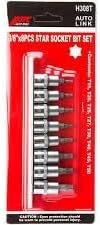 JTC 1/2"Ã—9PCS STAR SOCKET BIT SET