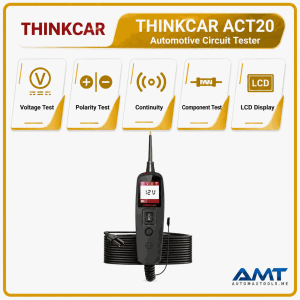 THINKCAR ACT20 Automotive Circuit Tester – 0–65V AC/DC, Power Injection, Short & Continuity Testing