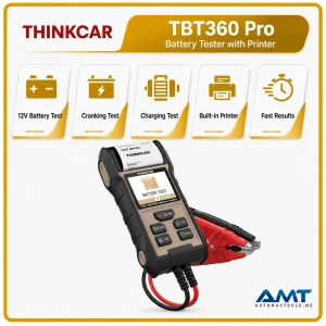 THINKCAR TBT360 Pro Battery Tester with Printer – 12V Battery, 12V/24V Starting & Charging Analyzer