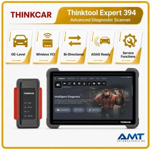 Thinktool Expert 394 AI Diagnostic Scanner – 12″ TCOS, 8GB/256GB, ThinkLink PRO & 48 Service Functions | 2-Year Warranty & 3-Year Software Updates