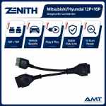 ZENITH MITSUBISHI / HYUNDAI 12P+16P DIAGNOSTIC CONNECTOR EZOCB009 – G-SCAN OBD ADAPTER CABLE 1 zenith_mitsubishi_hyundai_diagnostic_connector