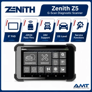 Zenith Z5 G-Scan Diagnostic Scanner – 8″ FHD, J2534 Pass-Thru & 24V Commercial Vehicle Support
