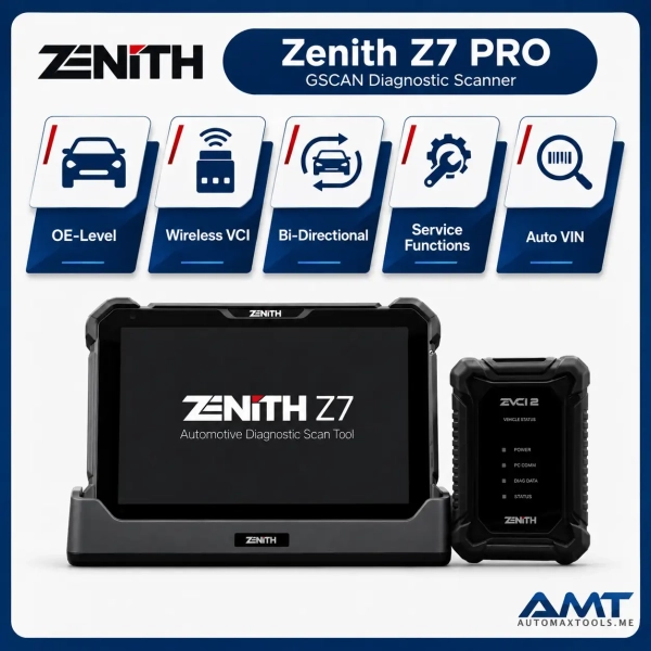 <h3>Zenith Z7 Octa-Core 2.2 GHz Android 11 Tablet | 10.1 Inch FHD Display, 4G, 64GB Internal, 8MP Camera, Bluetooth 5.8 | Continuing the G-Scan Legacy of Excellence with Powerful Performance and Sleek Design</h3> <h4 style="color: red;">IP Restriction (Will Not Work In Japan & Australia).</h4> &nbsp; <a href="https://automaxtools.me/wp-content/uploads/2023/11/LINE.png"><img class="alignnone wp-image-22808" src="https://automaxtools.me/wp-content/uploads/2023/11/LINE.png" alt="Zenith z7 continues the G-scan Zenith Z7 e manual diagnostic scan diagnostic software zenith diagnostic scan tool zenith scan tool zenith z5 scan tool zenith z5 diagnostic tool scan diagnostic the best scan tool zenith scan ez ds new scan tool tablet scan tool zenith g scantool diagnostic hyundai diagnostic tool obd tool scanner scan tool for diagnostic tool for a scan tool scan diag g scan scan tool scan tool software g scanner for scan tool diagnostics tablet computer code reader a diagnostic tool code reader for sale scan g best cheap diagnostic scanner a code reader hyundai diagnostic scanner scan to g g scan & diagnostics g scan g scan 3 g scan 2 g scan tool scan tool for car best scan tool for cars automotive repair software diagnostic scan automotive software advanced automotive best scan tool australia scan tools australia automotive repair the best scan tool vehicle repair software automotive technology automotive diagnostic scan tool automotive service diagnostic software g scan diagnostic tool diesel technology motor repair automotive technicians g scan scan tool g scan software scan g g scan australia g scan 3 australia best diagnostic tool for cars best scan tool for the money the best automotive scan tool automotive scan tools australia advanced diesel scan tool software bluetooth scan tool" width="863" height="69" /></a> <strong>Zenith Z7 Specifications:</strong> <ul> <li><strong>CPU:</strong> Octa-Core Processor, 2.2 GHz</li> <li><strong>Operating System:</strong> Android 11</li> <li><strong>LCD Display:</strong> 10.1 Inch FHD (1920 x 1200)</li> <li><strong>System Memory:</strong> 4GB RAM</li> <li><strong>Internal Storage:</strong> 64GB</li> <li><strong>Camera:</strong> 8 MP Auto-focus with LED Flash</li> <li><strong>Sound:</strong> Loud Speaker, 1 Microphone</li> <li><strong>Network:</strong> 4G, RJ45 Ethernet, Wi-Fi 802.11a/b/g/n, Bluetooth 5.8, NFC</li> </ul> <a href="https://automaxtools.me/wp-content/uploads/2023/11/ICONS.png"><img class="alignnone wp-image-22809" src="https://automaxtools.me/wp-content/uploads/2023/11/ICONS.png" alt="Zenith z7 Zenith Z7 e manual diagnostic scan diagnostic software zenith diagnostic scan tool zenith scan tool zenith z5 scan tool zenith z5 diagnostic tool scan diagnostic the best scan tool zenith scan ez ds new scan tool tablet scan tool zenith g scantool diagnostic hyundai diagnostic tool obd tool scanner scan tool for diagnostic tool for a scan tool scan diag g scan scan tool scan tool software g scanner for scan tool diagnostics tablet computer code reader a diagnostic tool code reader for sale scan g best cheap diagnostic scanner a code reader hyundai diagnostic scanner scan to g g scan & diagnostics g scan g scan 3 g scan 2 g scan tool scan tool for car best scan tool for cars automotive repair software diagnostic scan automotive software advanced automotive best scan tool australia scan tools australia automotive repair the best scan tool vehicle repair software automotive technology automotive diagnostic scan tool automotive service diagnostic software g scan diagnostic tool diesel technology motor repair automotive technicians g scan scan tool g scan software scan g g scan australia g scan 3 australia best diagnostic tool for cars best scan tool for the money the best automotive scan tool automotive scan tools australia advanced diesel scan tool software bluetooth scan tool" width="736" height="104" /></a> https://www.youtube.com/shorts/wrUyVrgDeZA <h4 style="color: red;"></h4> <h3>Zenith Z7 Octa-Core 2.2 GHz Android 11 Tablet | 10.1 Inch FHD Display, 4G, 64GB Internal, 8MP Camera, Bluetooth 5.8 | Continuing the G-Scan Legacy of Excellence with Powerful Performance and Sleek Design</h3> <h4 style="color: red;">IP Restriction (Will Not Work In Japan & Australia).</h4> &nbsp; <a href="https://automaxtools.me/wp-content/uploads/2023/11/LINE.png"><img class="alignnone wp-image-22808" src="https://automaxtools.me/wp-content/uploads/2023/11/LINE.png" alt="Zenith z7 continues the G-scan Zenith Z7 e manual diagnostic scan diagnostic software zenith diagnostic scan tool zenith scan tool zenith z5 scan tool zenith z5 diagnostic tool scan diagnostic the best scan tool zenith scan ez ds new scan tool tablet scan tool zenith g scantool diagnostic hyundai diagnostic tool obd tool scanner scan tool for diagnostic tool for a scan tool scan diag g scan scan tool scan tool software g scanner for scan tool diagnostics tablet computer code reader a diagnostic tool code reader for sale scan g best cheap diagnostic scanner a code reader hyundai diagnostic scanner scan to g g scan & diagnostics g scan g scan 3 g scan 2 g scan tool scan tool for car best scan tool for cars automotive repair software diagnostic scan automotive software advanced automotive best scan tool australia scan tools australia automotive repair the best scan tool vehicle repair software automotive technology automotive diagnostic scan tool automotive service diagnostic software g scan diagnostic tool diesel technology motor repair automotive technicians g scan scan tool g scan software scan g g scan australia g scan 3 australia best diagnostic tool for cars best scan tool for the money the best automotive scan tool automotive scan tools australia advanced diesel scan tool software bluetooth scan tool" width="863" height="69" /></a> <strong>Zenith Z7 Specifications:</strong> <ul> <li><strong>CPU:</strong> Octa-Core Processor, 2.2 GHz</li> <li><strong>Operating System:</strong> Android 11</li> <li><strong>LCD Display:</strong> 10.1 Inch FHD (1920 x 1200)</li> <li><strong>System Memory:</strong> 4GB RAM</li> <li><strong>Internal Storage:</strong> 64GB</li> <li><strong>Camera:</strong> 8 MP Auto-focus with LED Flash</li> <li><strong>Sound:</strong> Loud Speaker, 1 Microphone</li> <li><strong>Network:</strong> 4G, RJ45 Ethernet, Wi-Fi 802.11a/b/g/n, Bluetooth 5.8, NFC</li> </ul> <a href="https://automaxtools.me/wp-content/uploads/2023/11/ICONS.png"><img class="alignnone wp-image-22809" src="https://automaxtools.me/wp-content/uploads/2023/11/ICONS.png" alt="Zenith z7 Zenith Z7 e manual diagnostic scan diagnostic software zenith diagnostic scan tool zenith scan tool zenith z5 scan tool zenith z5 diagnostic tool scan diagnostic the best scan tool zenith scan ez ds new scan tool tablet scan tool zenith g scantool diagnostic hyundai diagnostic tool obd tool scanner scan tool for diagnostic tool for a scan tool scan diag g scan scan tool scan tool software g scanner for scan tool diagnostics tablet computer code reader a diagnostic tool code reader for sale scan g best cheap diagnostic scanner a code reader hyundai diagnostic scanner scan to g g scan & diagnostics g scan g scan 3 g scan 2 g scan tool scan tool for car best scan tool for cars automotive repair software diagnostic scan automotive software advanced automotive best scan tool australia scan tools australia automotive repair the best scan tool vehicle repair software automotive technology automotive diagnostic scan tool automotive service diagnostic software g scan diagnostic tool diesel technology motor repair automotive technicians g scan scan tool g scan software scan g g scan australia g scan 3 australia best diagnostic tool for cars best scan tool for the money the best automotive scan tool automotive scan tools australia advanced diesel scan tool software bluetooth scan tool" width="736" height="104" /></a> https://www.youtube.com/shorts/wrUyVrgDeZA <h4 style="color: red;"></h4>