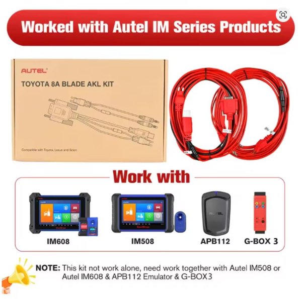 AUTEL TOYOTA 8A BLADE AKL KIT - professional automotive workshop tool. AUTEL TOYOTA 8A BLADE AKL KIT - professional automotive workshop tool.