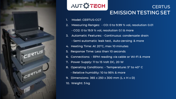 CERTUS-EMISSION-TESTING-SET.PNG CERTUS Emission Testing Set - professional automotive workshop tool. CERTUS Emission Testing Set - professional automotive workshop tool.