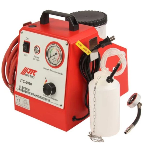 ELECTRIC PRESSURE BRAKE BLEEDER - professional automotive workshop tool. ELECTRIC PRESSURE BRAKE BLEEDER - professional automotive workshop tool.