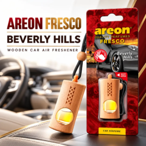 Areon Fresco Beverly Hills Wooden Hanging Air Freshener | Car Diffuser