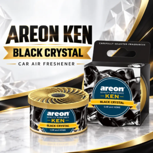 Areon Ken Black Crystal Air Freshener 35g | Adjustable Car Fragrance