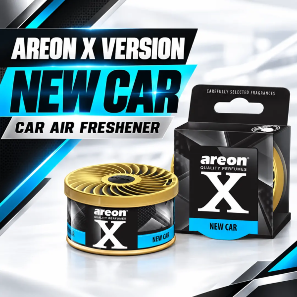 <h3>Areon Ken X Version New Car Air Freshener – 35g</h3>
<p>Areon Ken X Version New Car is a compact 35g solid air freshener with a clean automotive-inspired fragrance. Its adjustable lid lets the user regulate scent release for a subtle background aroma or a stronger cabin refresh.</p>
<h3>Technical Specifications</h3>
<table><thead><tr><th>Specification</th><th>Details</th></tr></thead><tbody>
<tr><td><strong>Brand</strong></td><td>Areon</td></tr>
<tr><td><strong>Range</strong></td><td>Ken X Version</td></tr>
<tr><td><strong>Product Code</strong></td><td>AKXNEC3800034955225P</td></tr>
<tr><td><strong>Fragrance</strong></td><td>New Car</td></tr>
<tr><td><strong>Format</strong></td><td>Adjustable solid fragrance can</td></tr>
<tr><td><strong>Net Content</strong></td><td>35g</td></tr>
<tr><td><strong>Approx. Shipping Weight</strong></td><td>0.081kg</td></tr>
<tr><td><strong>Approx. Packed Size</strong></td><td>9.7 × 7 × 3.8cm</td></tr>
</tbody></table> <h3>Areon Ken X Version New Car Air Freshener – 35g</h3>
<p>Areon Ken X Version New Car is a compact 35g solid air freshener with a clean automotive-inspired fragrance. Its adjustable lid lets the user regulate scent release for a subtle background aroma or a stronger cabin refresh.</p>
<h3>Technical Specifications</h3>
<table><thead><tr><th>Specification</th><th>Details</th></tr></thead><tbody>
<tr><td><strong>Brand</strong></td><td>Areon</td></tr>
<tr><td><strong>Range</strong></td><td>Ken X Version</td></tr>
<tr><td><strong>Product Code</strong></td><td>AKXNEC3800034955225P</td></tr>
<tr><td><strong>Fragrance</strong></td><td>New Car</td></tr>
<tr><td><strong>Format</strong></td><td>Adjustable solid fragrance can</td></tr>
<tr><td><strong>Net Content</strong></td><td>35g</td></tr>
<tr><td><strong>Approx. Shipping Weight</strong></td><td>0.081kg</td></tr>
<tr><td><strong>Approx. Packed Size</strong></td><td>9.7 × 7 × 3.8cm</td></tr>
</tbody></table>