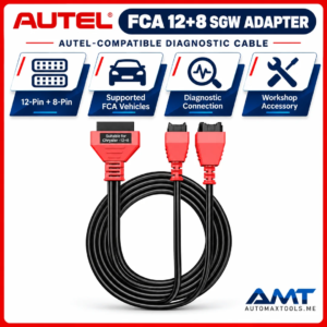 FCA 12+8 SGW Adapter Cable | Autel-Compatible for Supported Chrysler Dodge Jeep Ram Fiat Vehicles